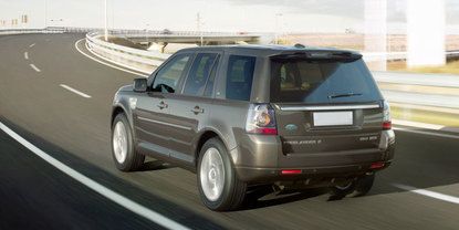 Rear Cross Side View of Land Rover Freelander 2