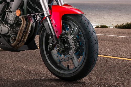 QJ Motor SRK250 Front Tyre View