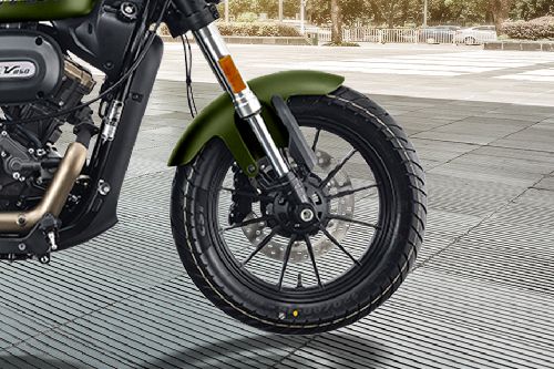 QJ Motor SRV250 Front Tyre View