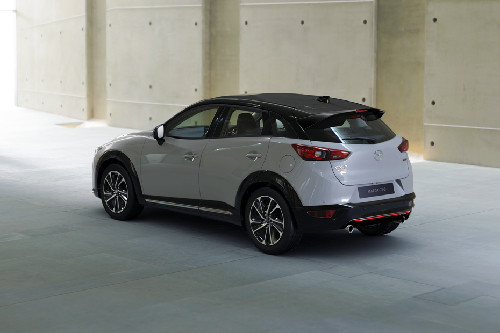 Rear Cross Side View of Mazda CX-3