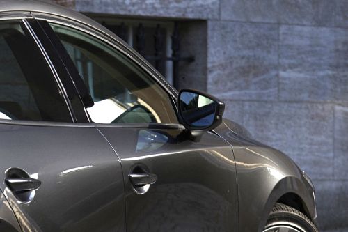 Mazda 3 Liftback Drivers Side Mirror Rear Angle