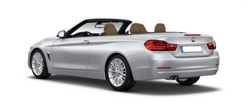 Rear Cross Side View of BMW 4 Series Convertible