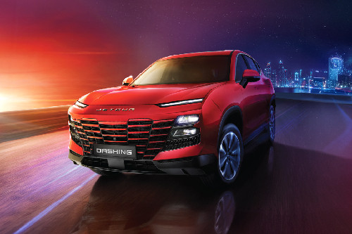 Dashing Front angle low view