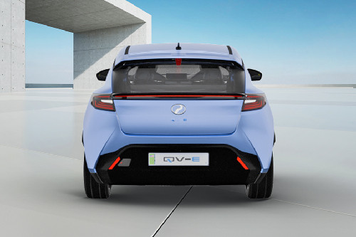 Full Rear View of Perodua QV-E