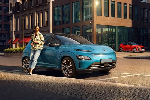Hyundai Kona Electric Front Cross Side View