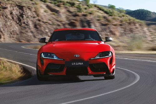 GR Supra Tilted Front View