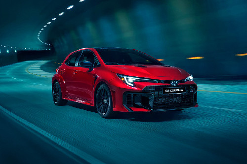 GR Corolla Front angle low view