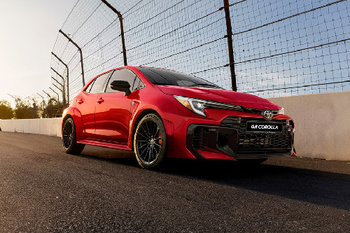 GR Corolla Front deep low Angle View