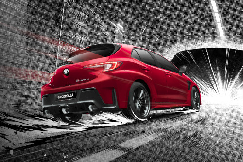 GR Corolla Rear Low Angle View