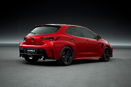 GR Corolla Rear Medium Side View