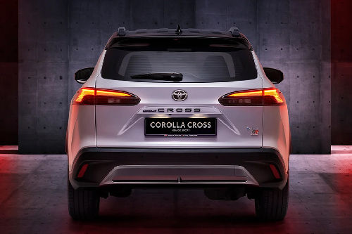 Full Rear View of Toyota Corolla Cross Hybrid