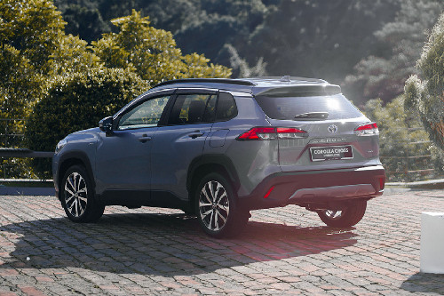 Rear Cross Side View of Toyota Corolla Cross Hybrid