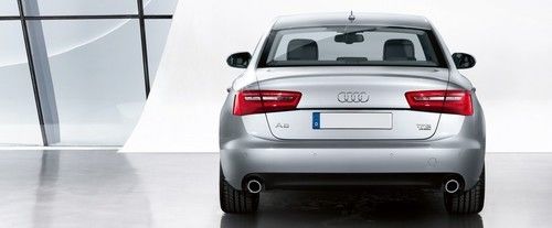 Full Rear View of Audi A6 Saloon
