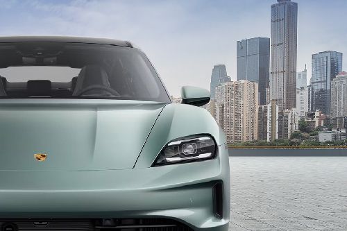 Porsche Taycan Drivers Side Mirror Front Angle