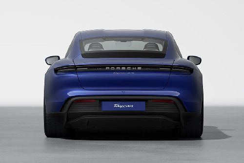 Full Rear View of Porsche Taycan