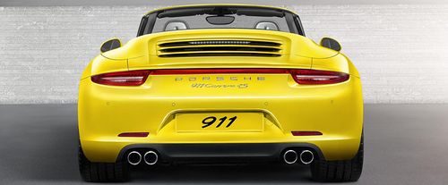 Full Rear View of Porsche 911 Carrera 4S Cabriolet