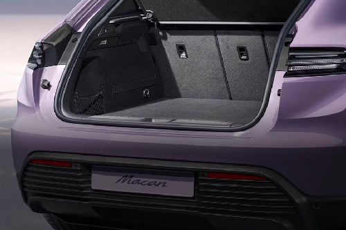 Trunk Open Closer View of Macan Electric
