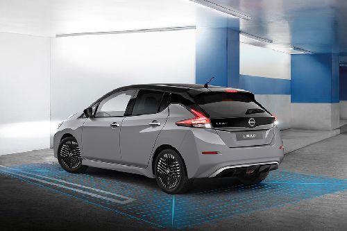 Rear Medium View of Nissan Leaf