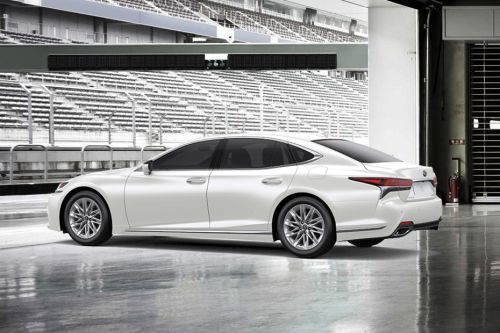 Rear Cross View of Lexus LS