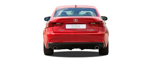 Full Rear View of Lexus IS 200t