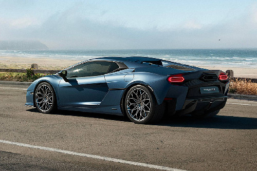 Rear Cross Side View of Lamborghini Temerario