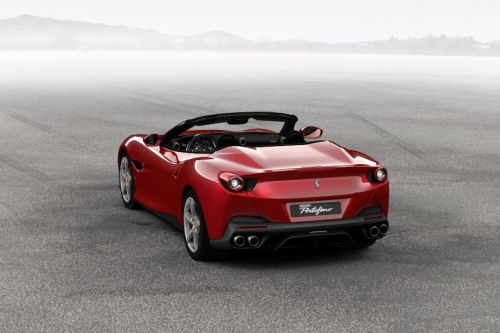Rear Cross Side View of Ferrari Portofino