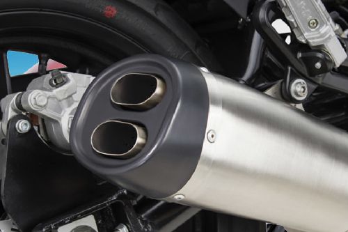 Benelli Leoncino 500 Exhaust View