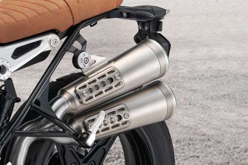 BMW R Nine T Scrambler Exhaust View