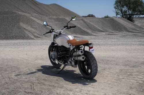 BMW R Nine T Scrambler Slant Back Side View Right