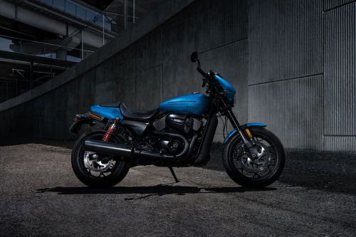 Harley-Davidson Street Rod Slant Rear View Full Image