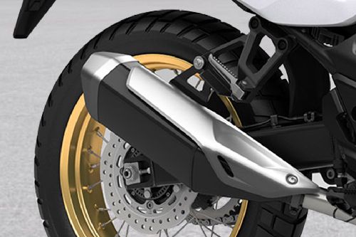 Honda Transalp Exhaust View