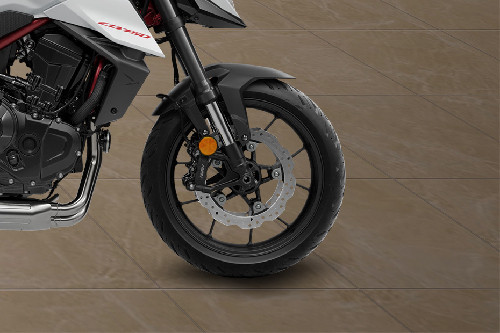 Honda CB750 Front Tyre View