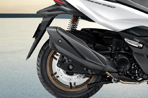 Honda NSS250 Exhaust View