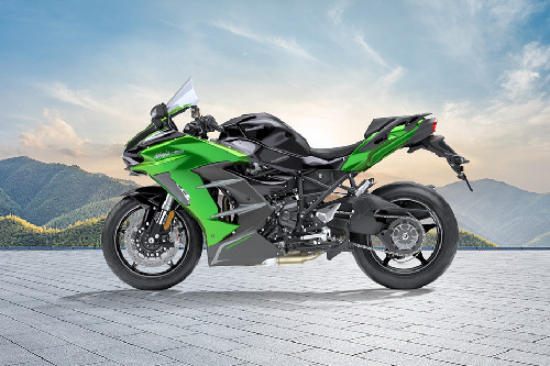 Kawasaki Ninja H2SX Left Side View Full Image