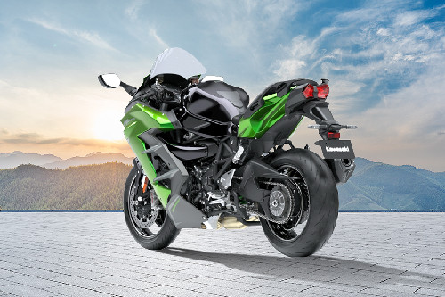 Kawasaki Ninja H2SX Slant Back Side View Right