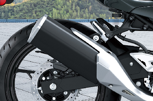 Kawasaki Ninja 500 Exhaust View