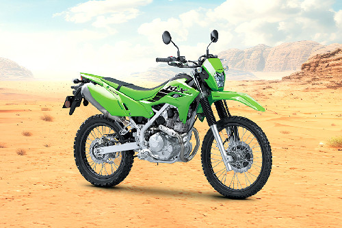 Kawasaki KLX230 Slant Front View Full Image