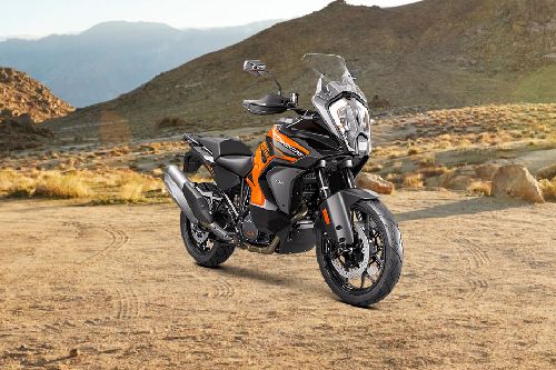 KTM 1290 Super Adventure S Slant Rear View Full Image
