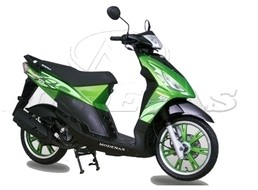 Modenas Passion 125 Slant Rear View Full Image