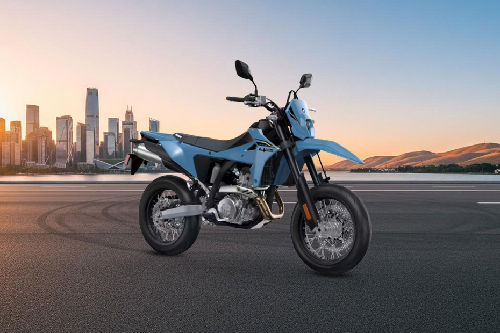 Suzuki DR-Z4SM Slant Rear View Full Image