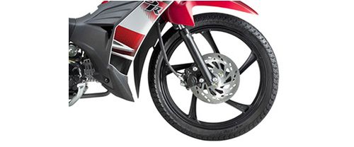 Suzuki Smash FI Front Tyre View