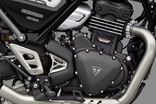 Triumph Scrambler 400 X Engine View