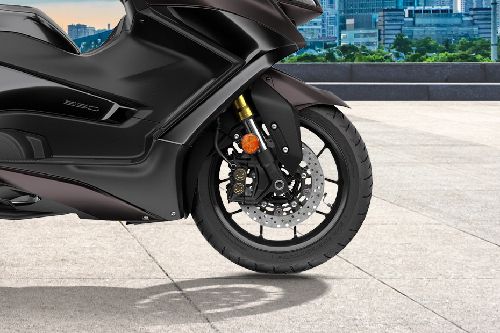 Yamaha TMax Front Tyre View