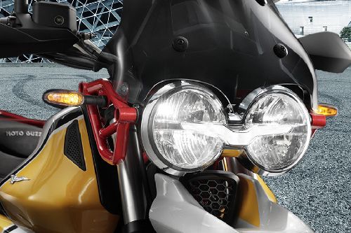 Moto Guzzi V85 TT Head Light View