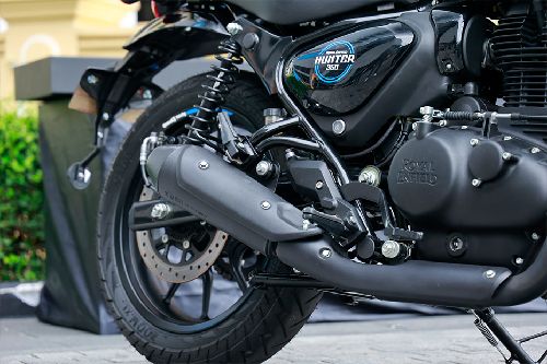 Royal Enfield Hunter 350 Exhaust View