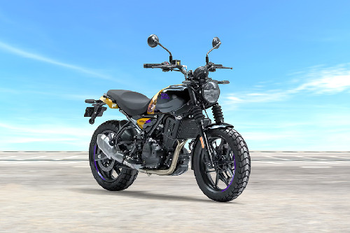 Royal Enfield Guerrilla 450 Slant Rear View Full Image