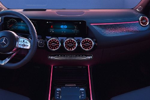 Front AC Controls of Mercedes Benz EQA