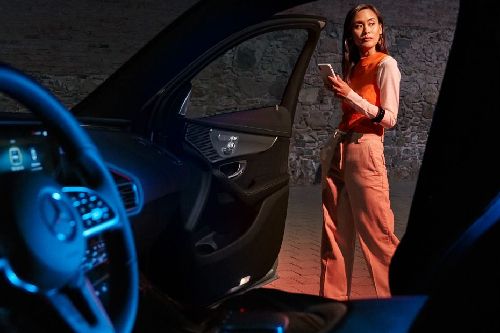 Mercedes Benz EQA Inside Of Drivers Side Open Door