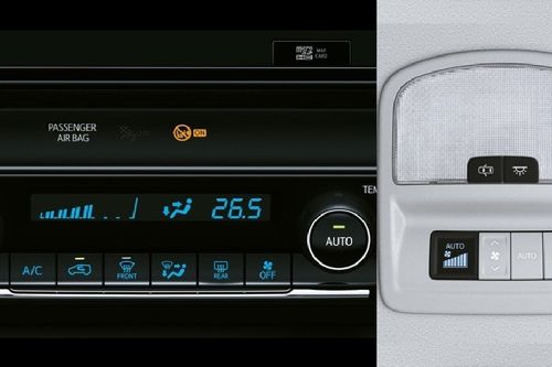 Front AC Controls of Toyota Fortuner