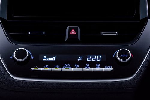 Front AC Controls of Toyota Corolla Cross